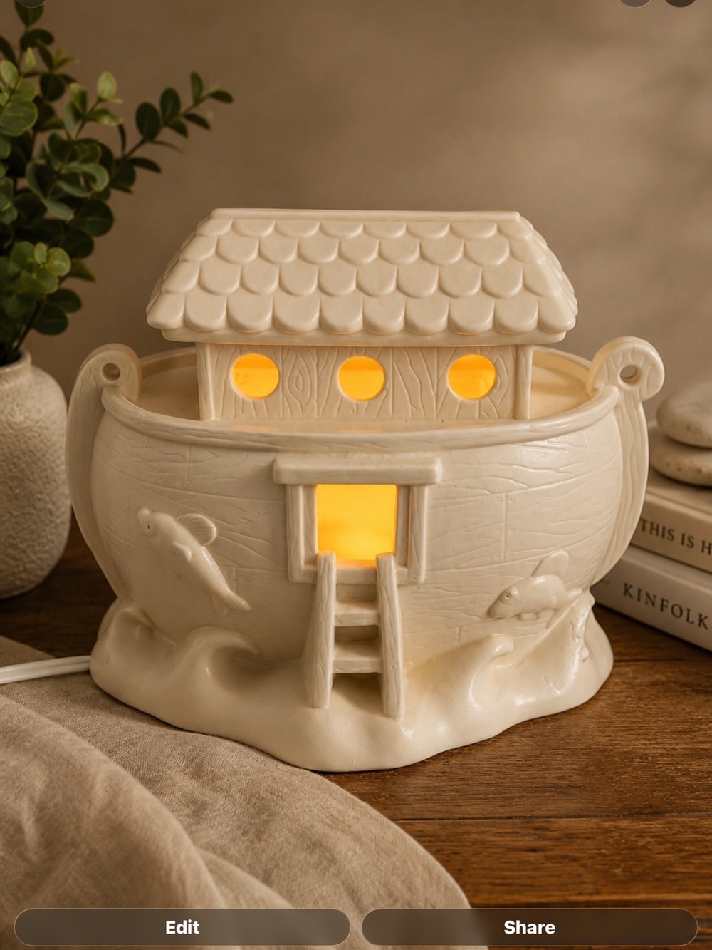 Department 56 Snowbabies Noah’s Ark Lighted Figurine Retired 2012
